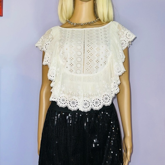 Crochet and lace top - Picture 2 of 11